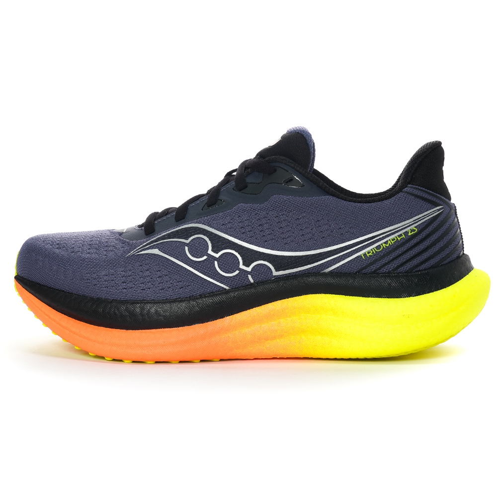 Мужские кроссовки Saucony Triumph 23 (серо-оранжевые)