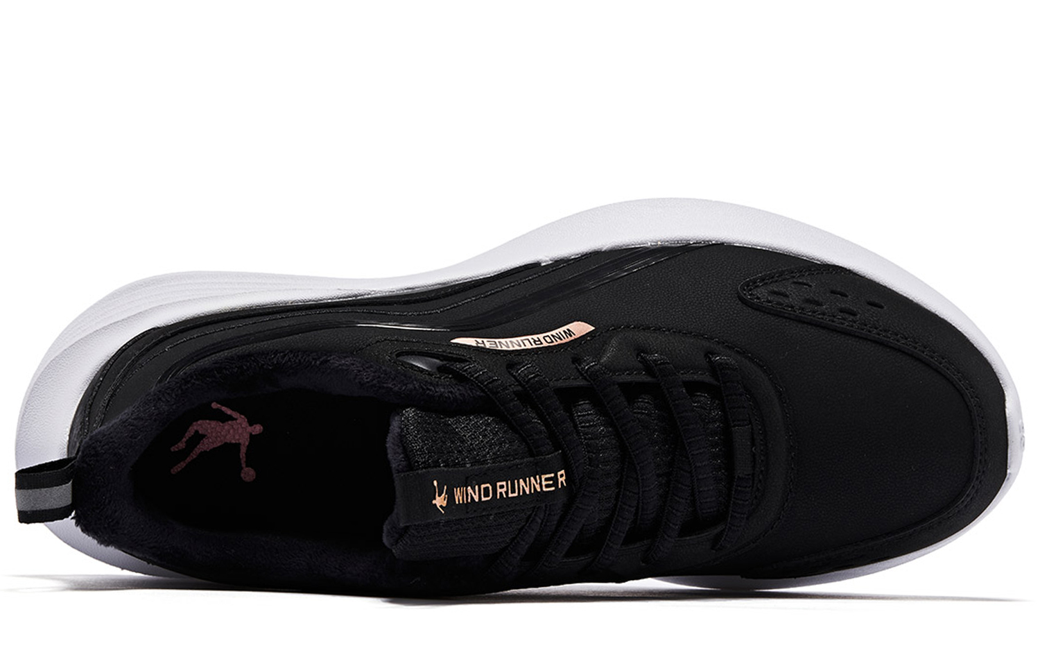 QIAODAN Cushioning Abrasion Resistant Cushioning, Wear Resistant Low top Running Shoes Women’s Black