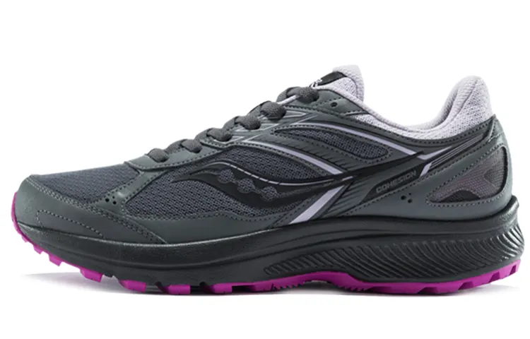 Saucony Cohesion 14 Comfortable Textile, Synthetic Leather Cushioning Slip Resistant Abrasion Resistant Support Low top