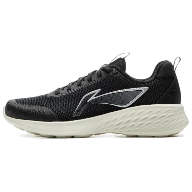 Li Ning Abrasion Resistant Slip Resistant Coverage Low top Casual Running Shoes Women’s Black