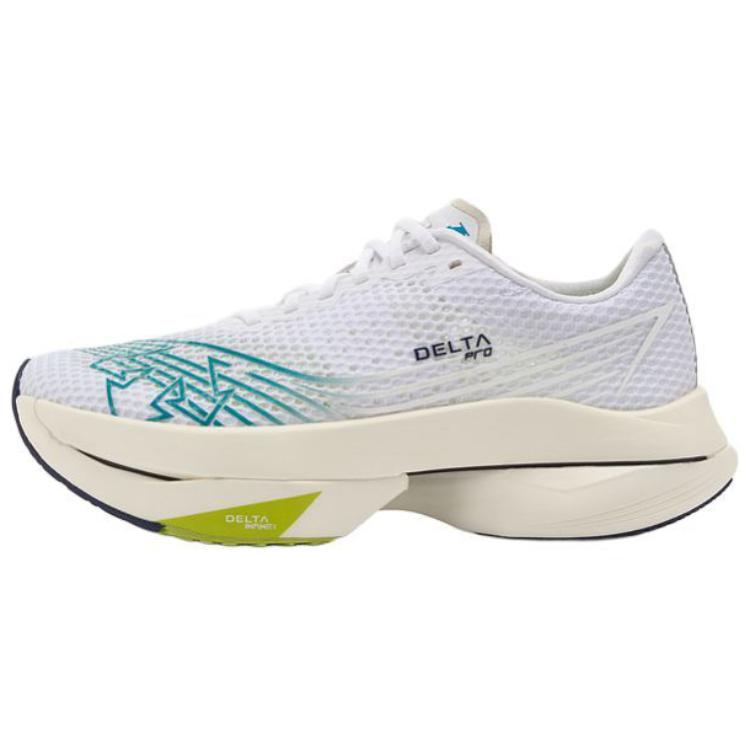 DESCENTE DELTA Breathable And Lightweight Low top Running Shoes Unisex Black White