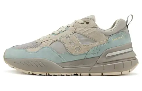 Saucony Shadow 5000 Slip Resistant, Abrasion Resistant, Breathable Low top Athletic Shoes Unisex Gray Blue Brown