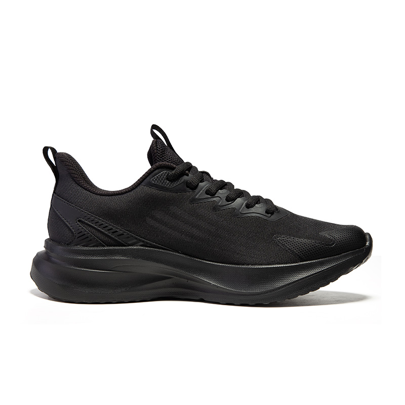 QIAODAN Cushioning Breathable Lightweight Low top Casual Running Shoes Men’s Black Oil Green