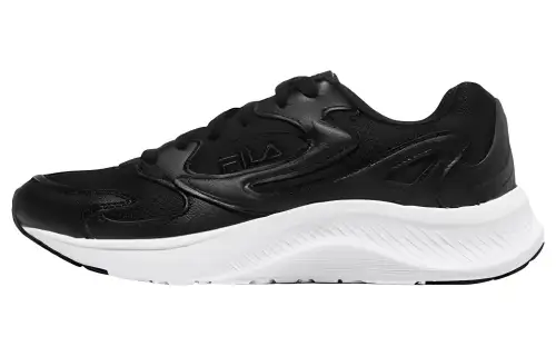 FILA Wavelet OG Wavelet OG Textile, Leather Low top Casual Shoes Unisex Black White Korean Style