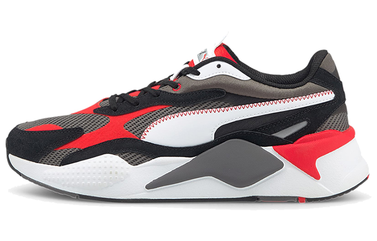 Кроссовки PUMA Puma Rs-x³ Twill Air Mesh (черно-бело-красные)