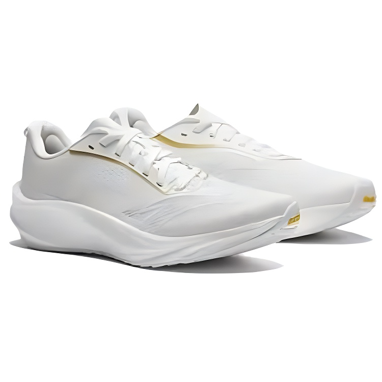 Anta Asphalt Roadmaster 3V Cushioning Breathable Low top Nitrogen Technology Racing Running Shoes Men’s White Gold
