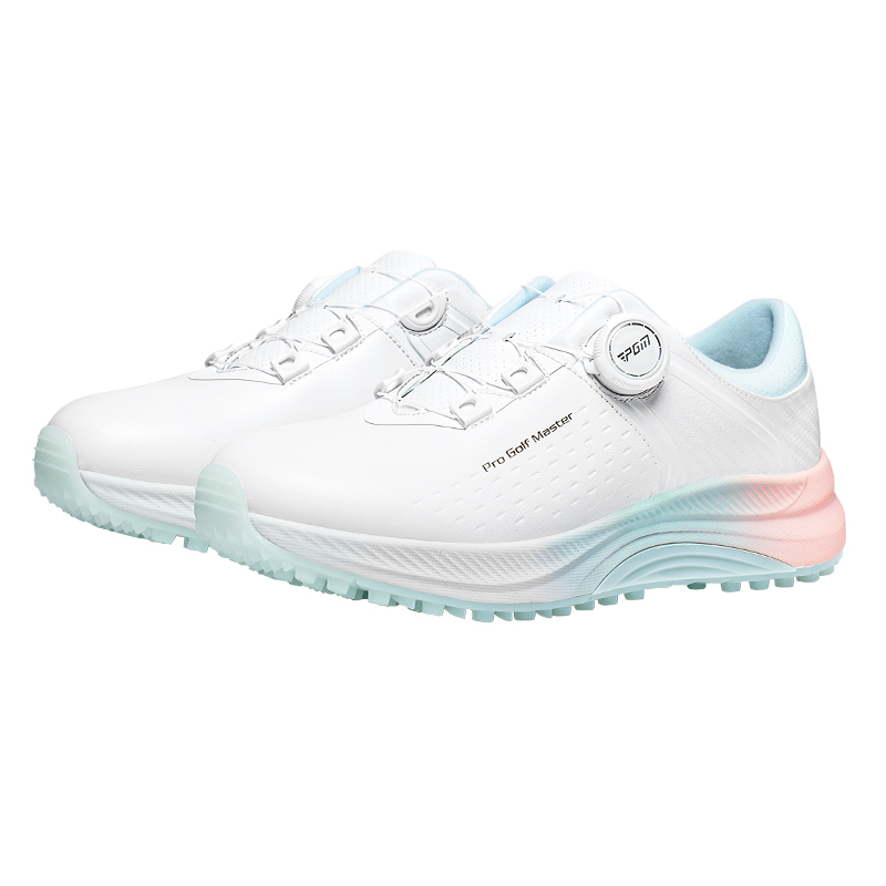 PGM Abrasion Resistant Slip Resistant Coverage Low top Golf Shoes Women’s Summer Lotus White