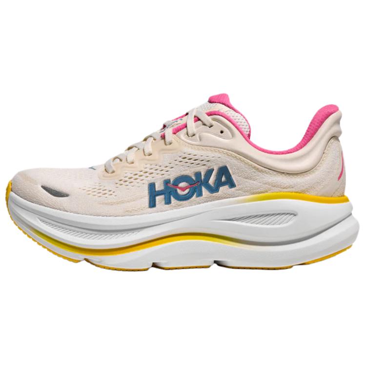 HOKA ONE ONE Bondi 9 Breathable Running Shoes Women’s Beige D Width