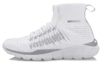 Li Ning High top Running Shoes Unisex White Gray