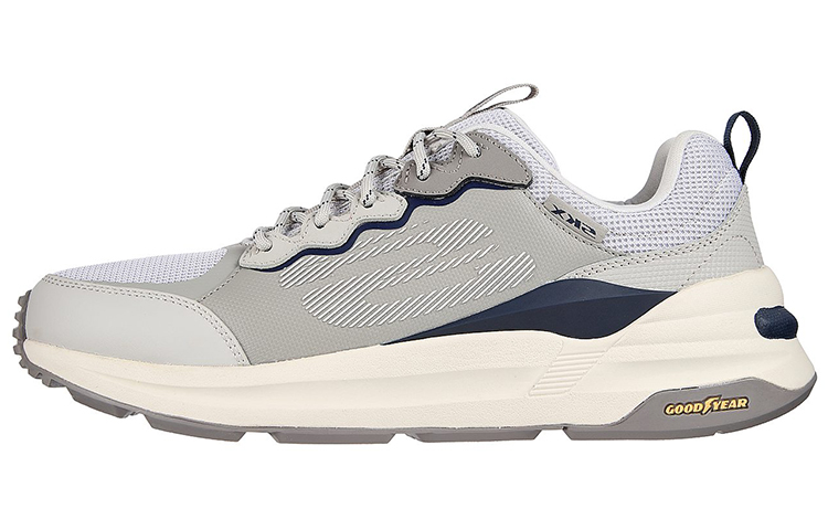 Skechers Global Jogger Comfortable Low top Casual Running Shoes Men's White Gray