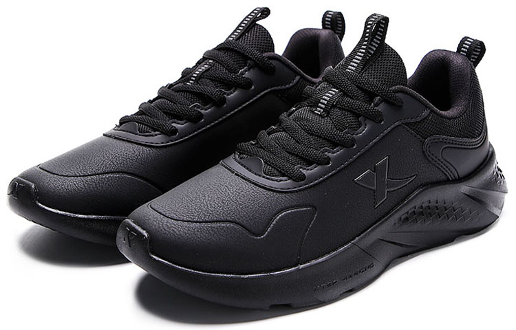 XTEP Slip Resistant, Abrasion Resistant, Lightweight Low top Running Shoes Women’s Black