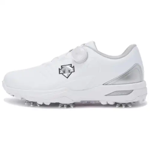 DESCENTE Golf Shoes Women's Low Top White/Silver