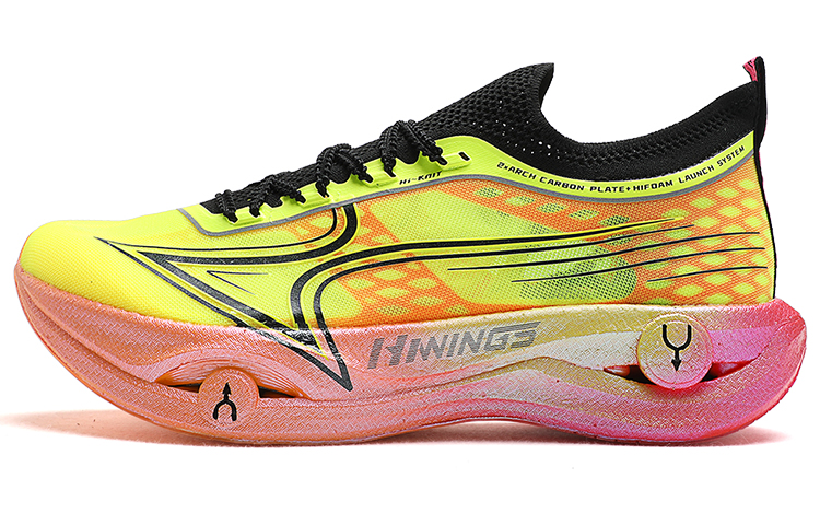 HEALTH Cushioning Rebound Racing Long Distance Running Shoes Unisex Orange Red
