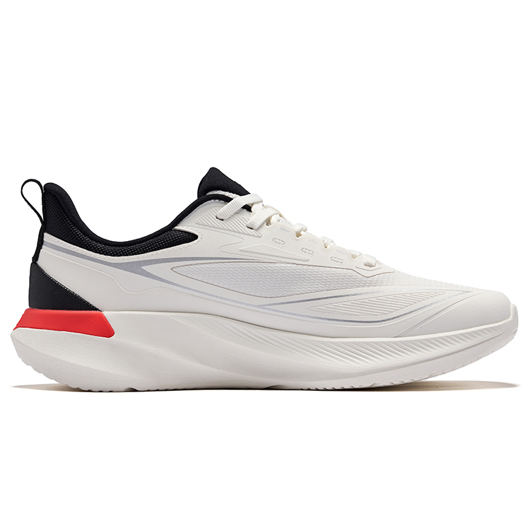 Erke Shadow 3 Cushioning Rebound Low top City Commuting Running Shoes Men’s Microcrystal White Jet Black