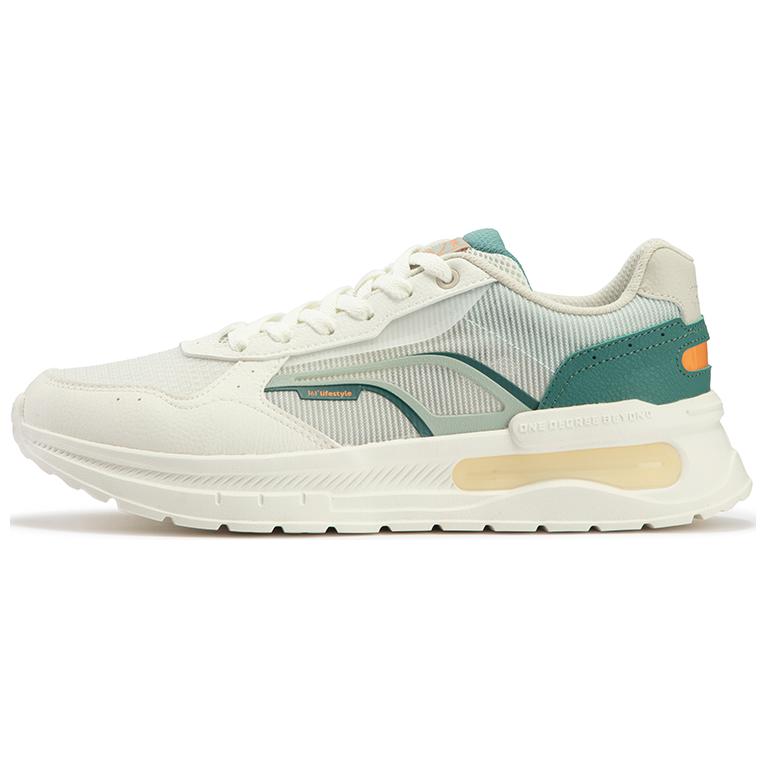 361° Abrasion Resistant Low top Casual Running Shoes Men’s White Green