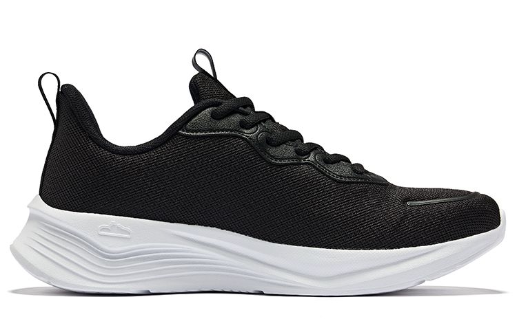 Erke Comfortable And Breathable Cushioning, Wear Resistant Low top Running Shoes Men’s Jet Black Recycling Gray