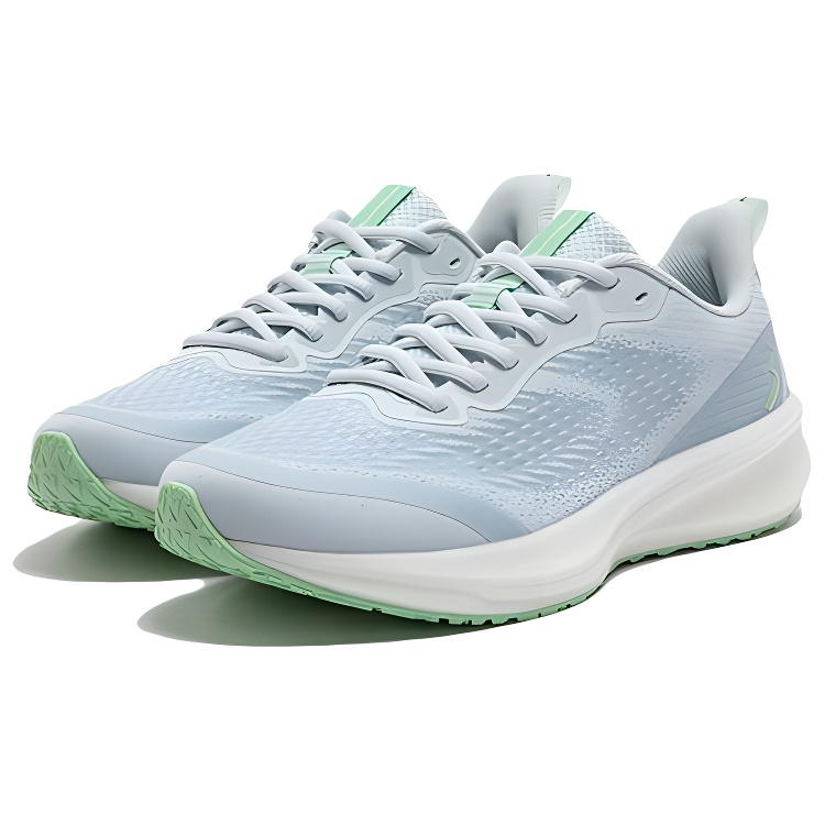 361° Feiying 5.0 Slip Resistant Abrasion Resistant Coverage Low top Sprint Running Shoes Women’s Blue Green