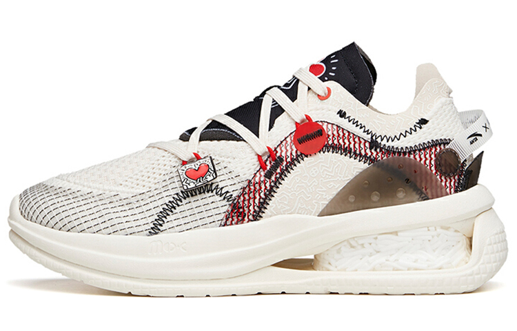 Keith Haring x Anta Zero Realm Textile, Synthetic Leather Slip Resistant Abrasion Resistant Cushioning Low top