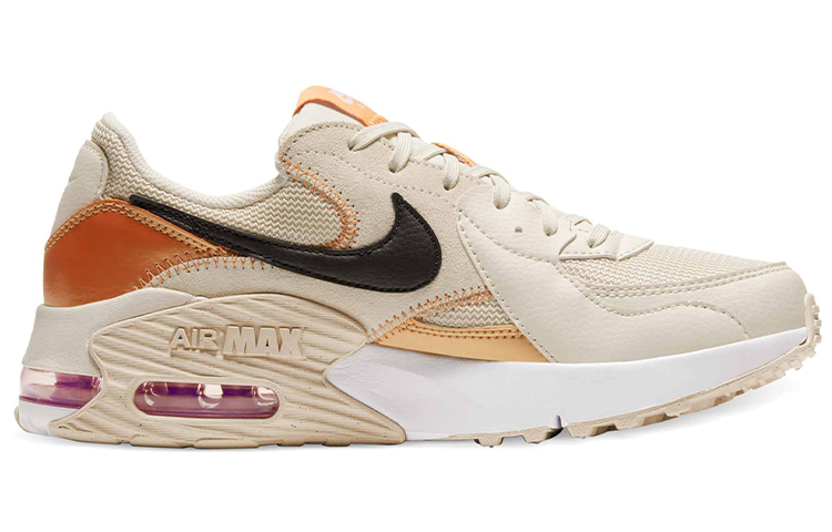 Женские кроссовки Nike Air Max Excee (бежево-оранжевые) — Бежевыйбелый / оранжевый — фото 2