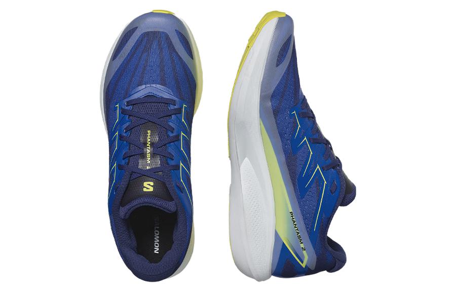 SALOMON Phantasm 2 Cushioning Breathable Cushioning Breathable Low top Running Shoes Men’s Blue Yellow