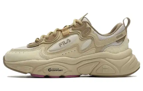 FILA Fila MARS 1S+ Mars shoes, fashionable and comfortable, fabric synthetic leather, low-top running shoes, men's, gravel silver cloud gray