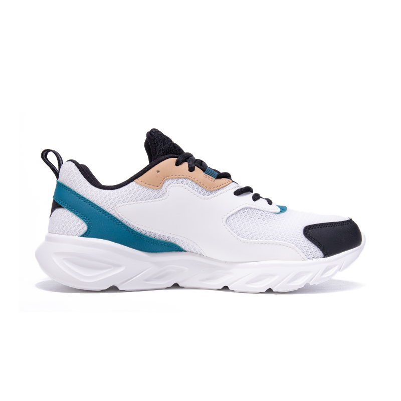 XTEP Abrasion Resistant Breathable Low top Running Shoes Men’s White Blue Black