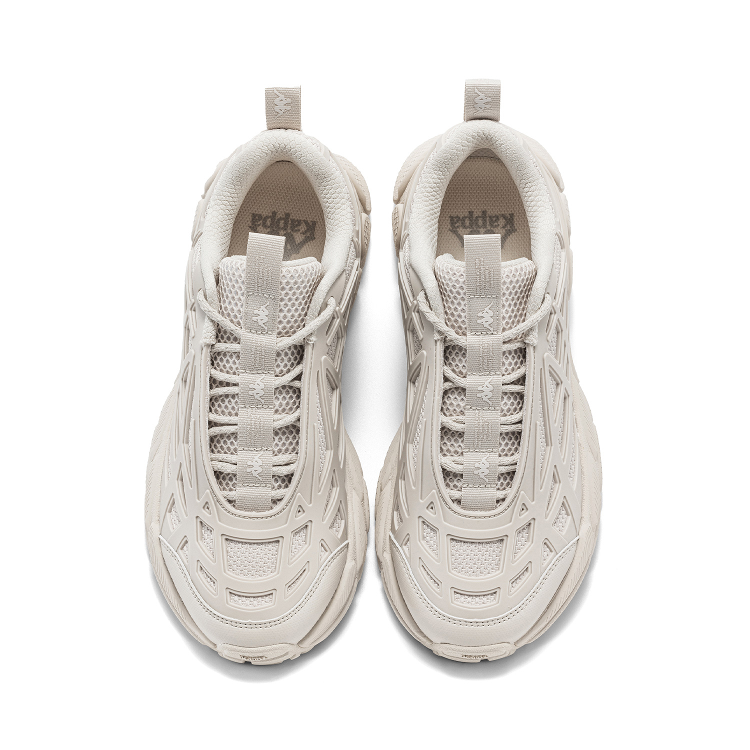 Kappa Slip Resistant, Abrasion Resistant, Lightweight Low top Running Shoes Unisex Beige Brown