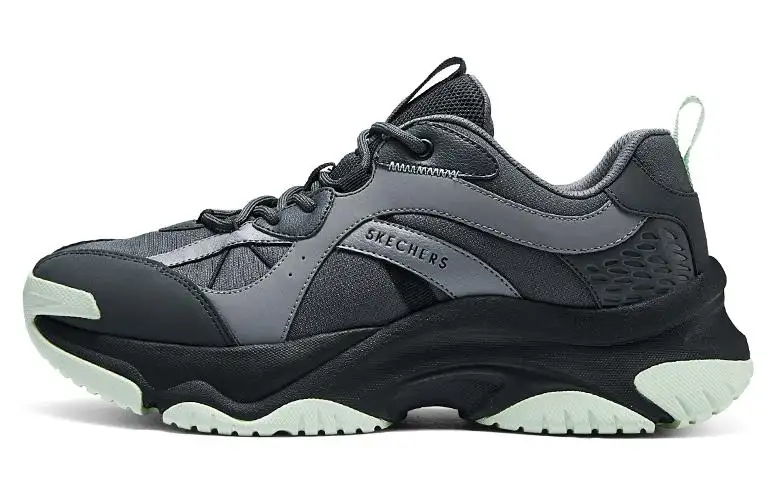 Skechers Street Cushioning Breathable Cushioning Breathable Low top Running Shoes Men's Charcoal Gray
