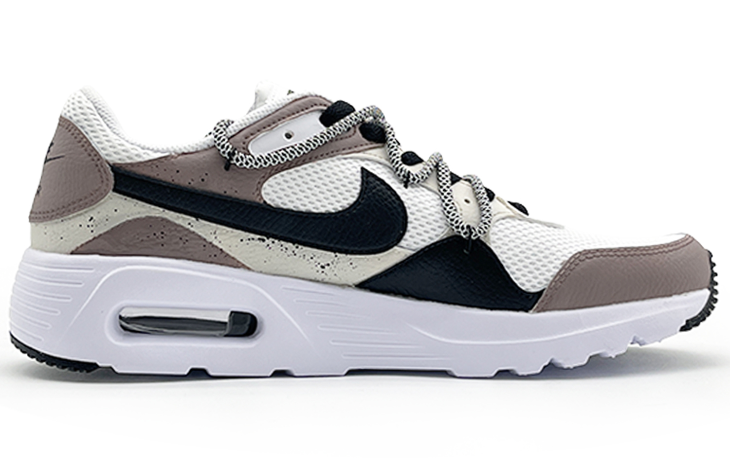 Nike Air Max SC Abrasion Resistant Low top Running Shoes Men’s White Gray