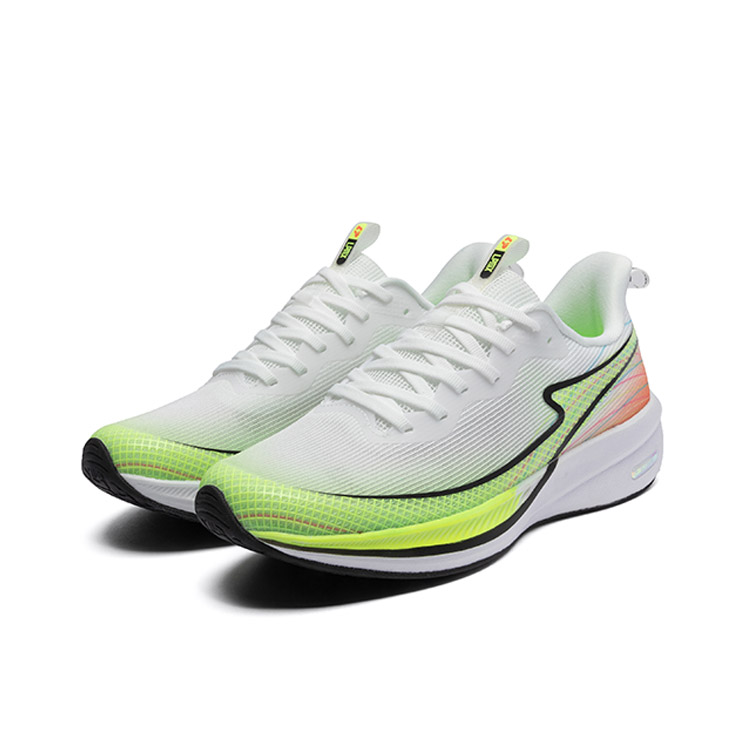 LPMX Cushioning Slip Resistant Rebound Low top Carbon Plate Running Shoes Unisex Orange Red Neon Green