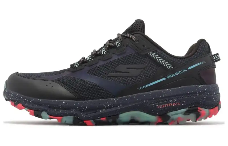Skechers Low top Running Shoes Men's Black Blue
