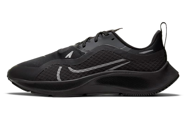 Женские кроссовки Nike Pegasus 37 Zoom Shield (черно-серые)