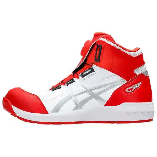 Asics Winjob High top Casual Running Shoes Unisex White Red