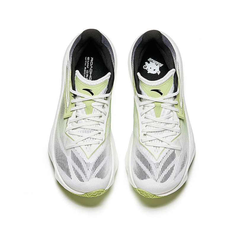Anta Asphalt Road Dominator 2.0 Cushioning Slip Resistant Abrasion Resistant Low top Running Shoes Men’s White Green