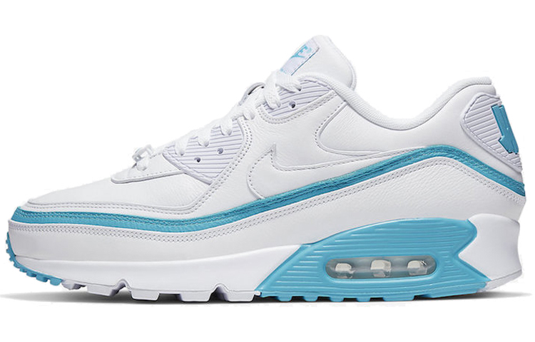 Кроссовки UNDEFEATED x Nike Air Max 90 (бело-синие)