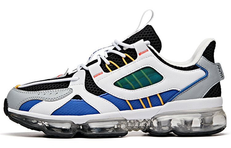 Anta Cushioning Breathable Impact Resistant Low top Running Shoes Men’s White Blue