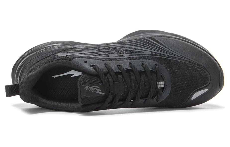 Erke Comfortable Cushioning Abrasion Resistant Cushioning, Wear Resistant Casual Running Shoes Men’s Jet Black