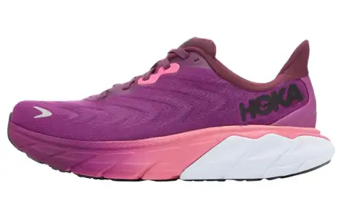 HOKA ONE ONE Arahi 6 Cushioning, Wear Resistant Low top Running Shoes Women's Pink