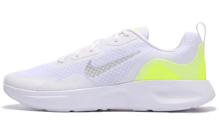 Nike Wearallday Low top Marathon Running Shoes Men's White Yellow