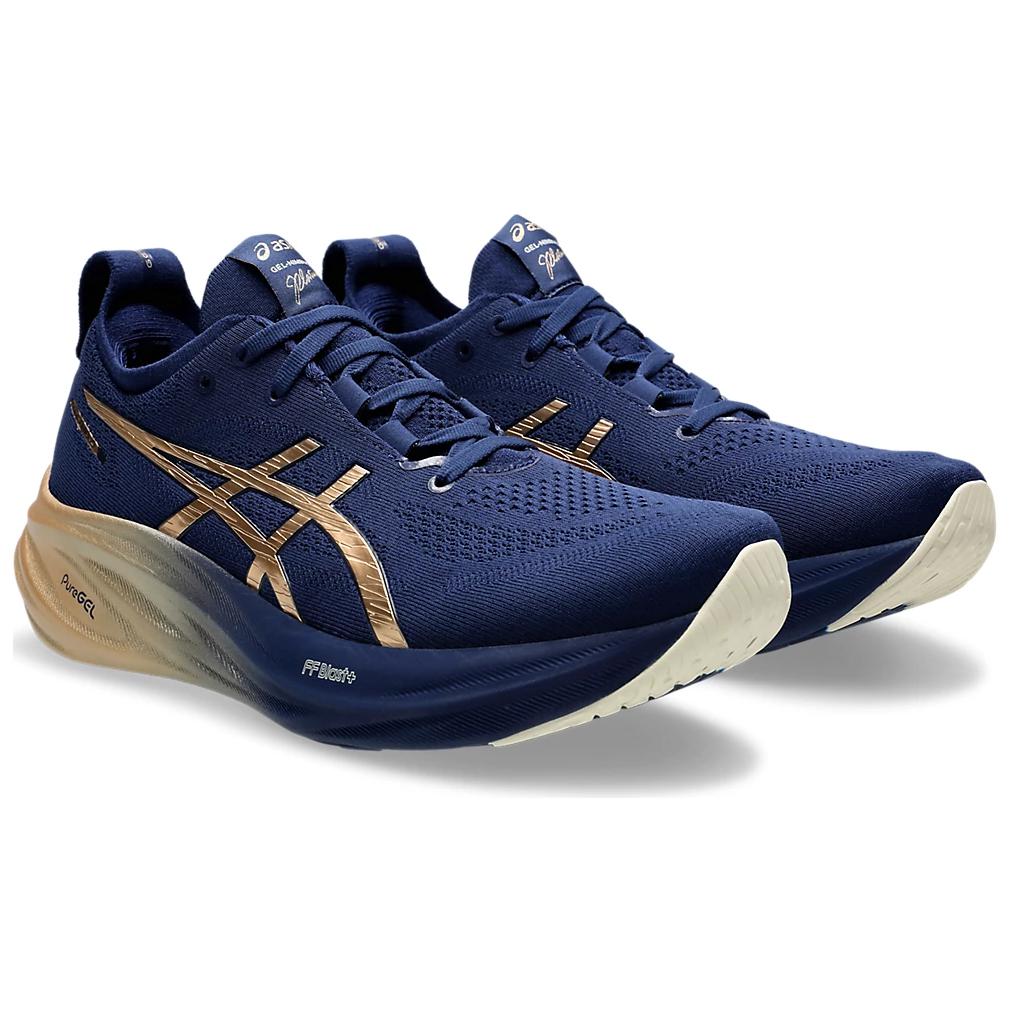 ASICS Gel Nimbus 26 Platinum Blue Expanse Champagne