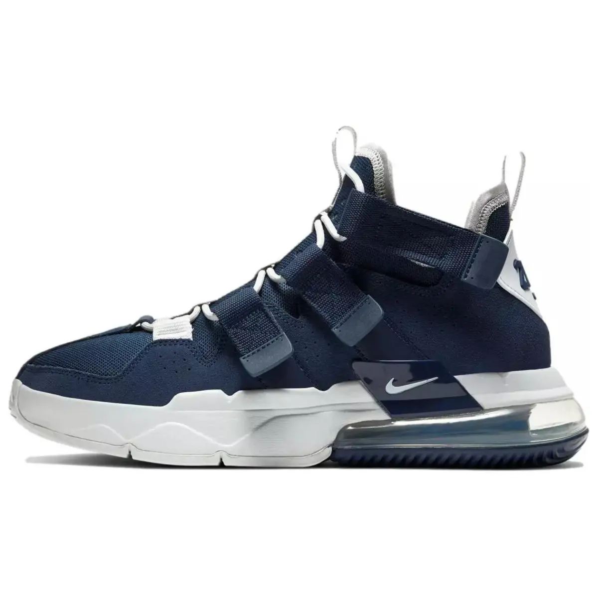 Nike Air Edge 270 Slip Resistant Lightweight Non slip Lightweight Mid top Running Shoes Men's Marine Blue Hook and loop