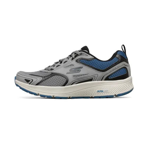 Skechers Cushioning, Wear Resistant Low top Running Shoes Women's Gray Blue