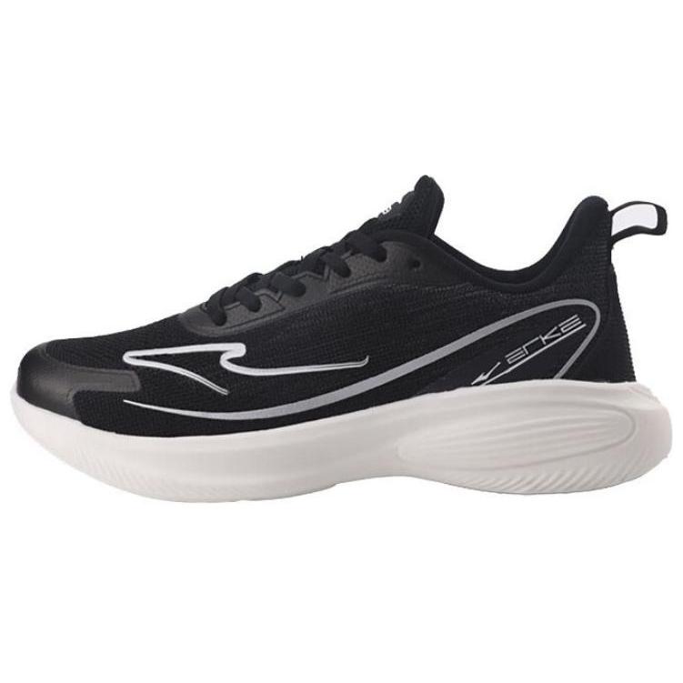 Erke Cushioning Slip Resistant Abrasion Resistant Breathable Low top Running Shoes Women’s Black White