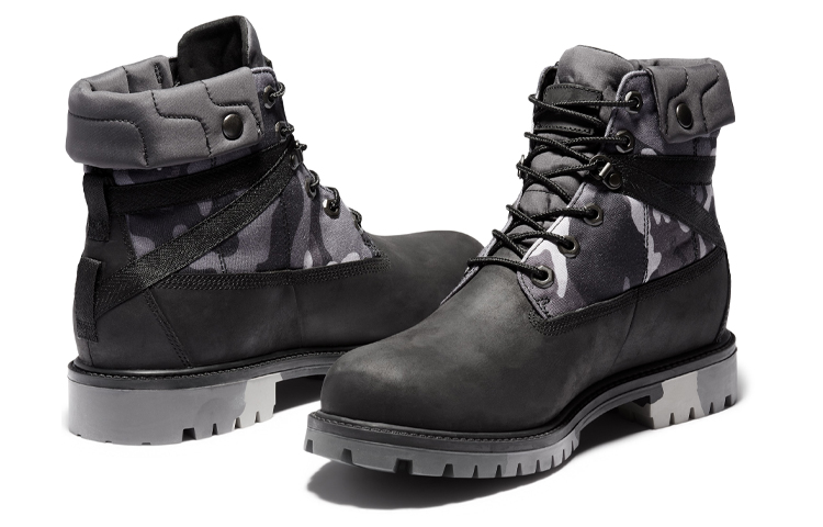Timberland Heritage EK+ 6 Inch Waterproof Wide Fit Boot 'Grey Camouflage'