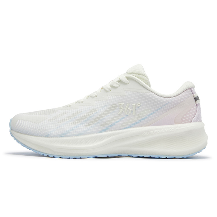 361° Sharp Sparkle Slip Resistant Abrasion Resistant Low top Casual Running Shoes Women’s White Pink Pearl
