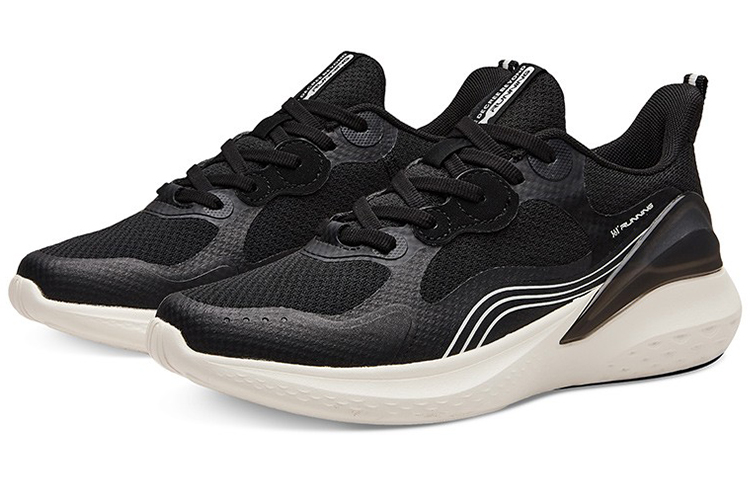 361° Abrasion Resistant Breathable Low top Running Shoes Women’s Black White
