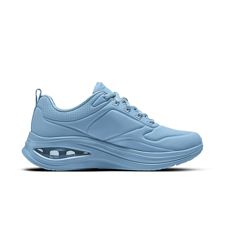 Skechers Support Lightweight Height Increasing Low top Casual Running Shoes Women’s Dark Gray Blue
