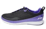 Li Ning Cushioning Abrasion Resistant Slip Resistant Low top Running Shoes Women's Black Purple White