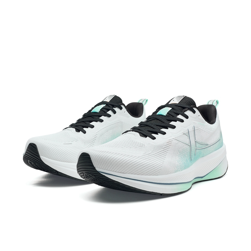 XTEP 6.0 Speed Cushioning Breathable Cushioning Breathable Low top Casual Running Shoes Men’s White Blue
