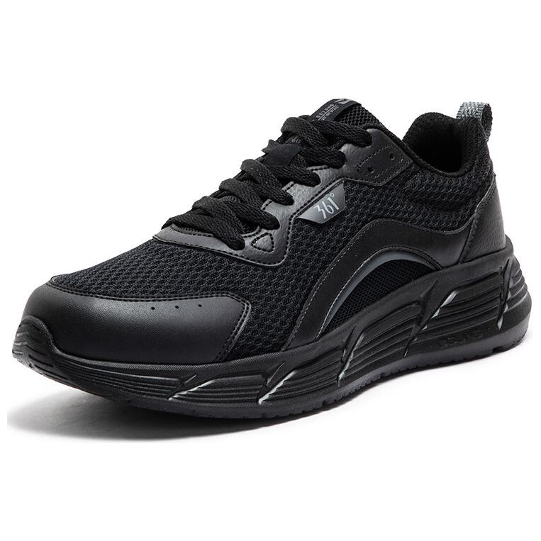 361° Blade Cushioning Breathable Height Increasing Low top Casual Running Shoes Men’s Obsidian Black